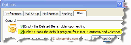 Outlook comme logiciel de courriel par défaut